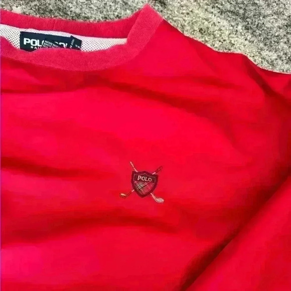 VINTAGE Polo Golf Ralph Lauren Windbreaker Crewneck - Picture 4 of 5